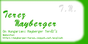 terez mayberger business card